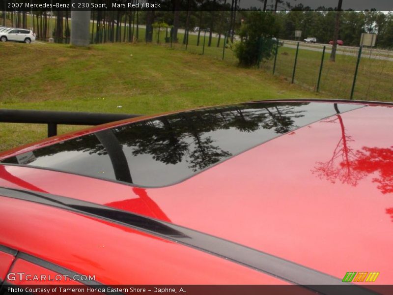 Mars Red / Black 2007 Mercedes-Benz C 230 Sport