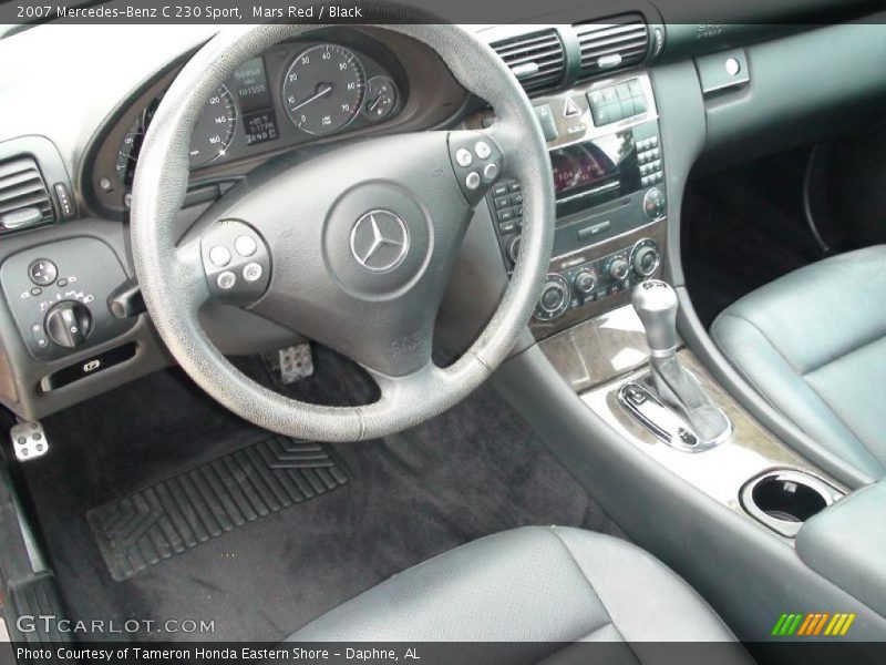 Mars Red / Black 2007 Mercedes-Benz C 230 Sport