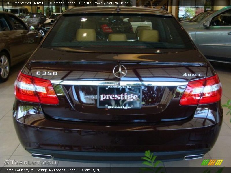 Cuprite Brown / Natural Beige 2010 Mercedes-Benz E 350 4Matic Sedan
