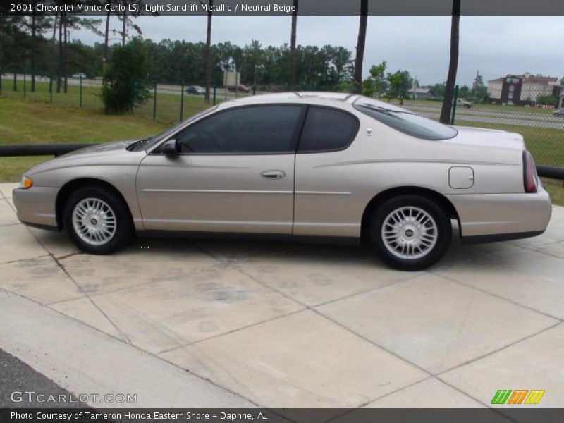 Light Sandrift Metallic / Neutral Beige 2001 Chevrolet Monte Carlo LS
