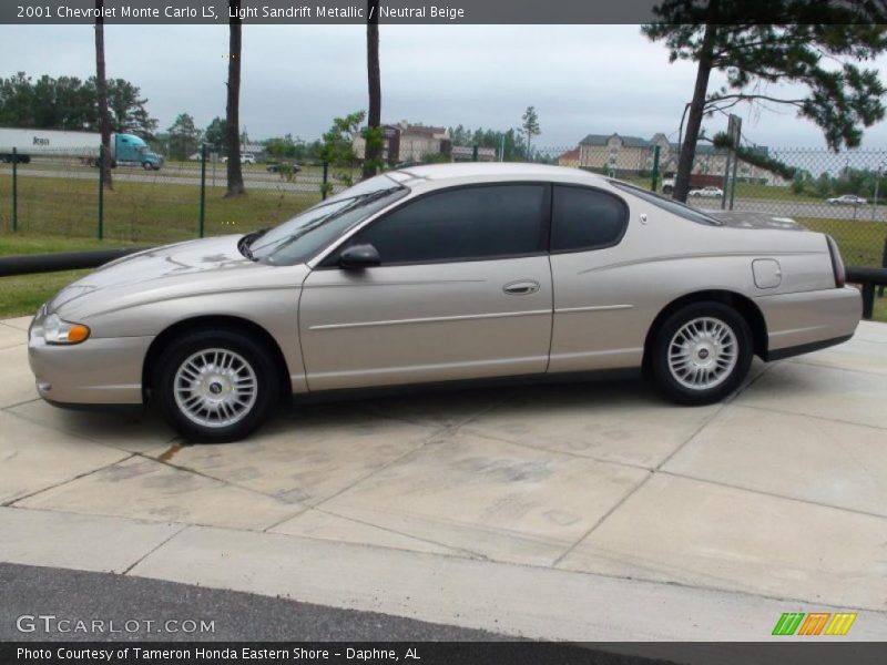 Light Sandrift Metallic / Neutral Beige 2001 Chevrolet Monte Carlo LS