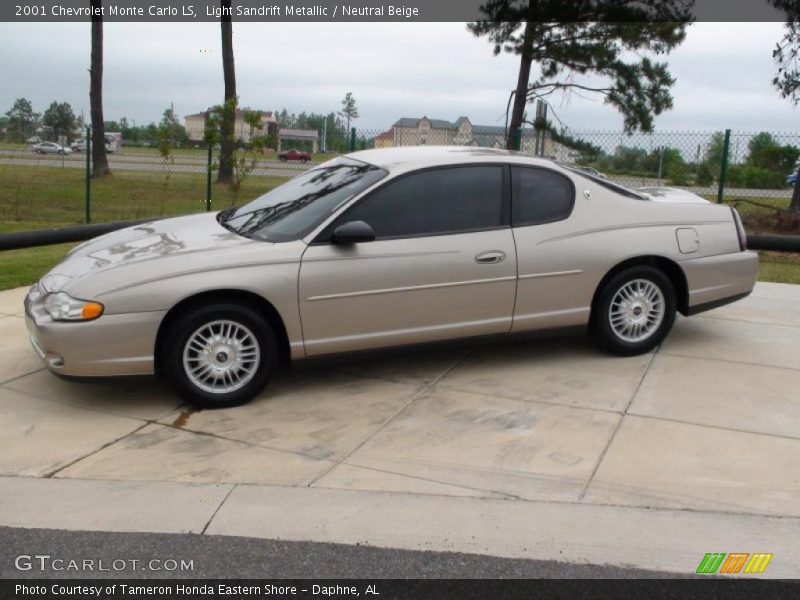 Light Sandrift Metallic / Neutral Beige 2001 Chevrolet Monte Carlo LS