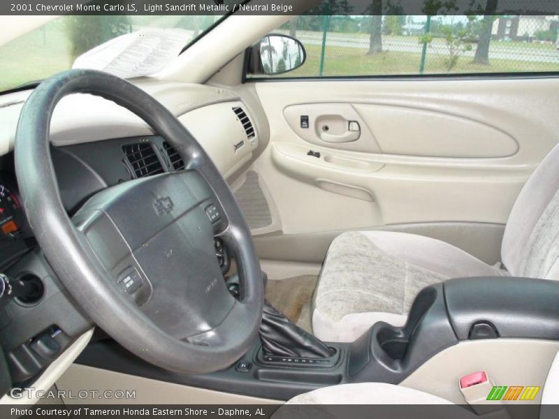 Light Sandrift Metallic / Neutral Beige 2001 Chevrolet Monte Carlo LS
