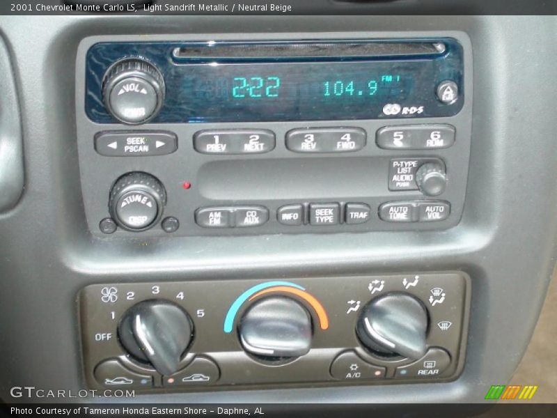 Light Sandrift Metallic / Neutral Beige 2001 Chevrolet Monte Carlo LS
