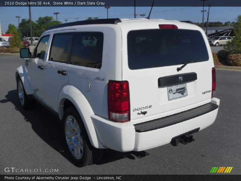 Stone White / Dark Slate Gray 2010 Dodge Nitro SE 4x4