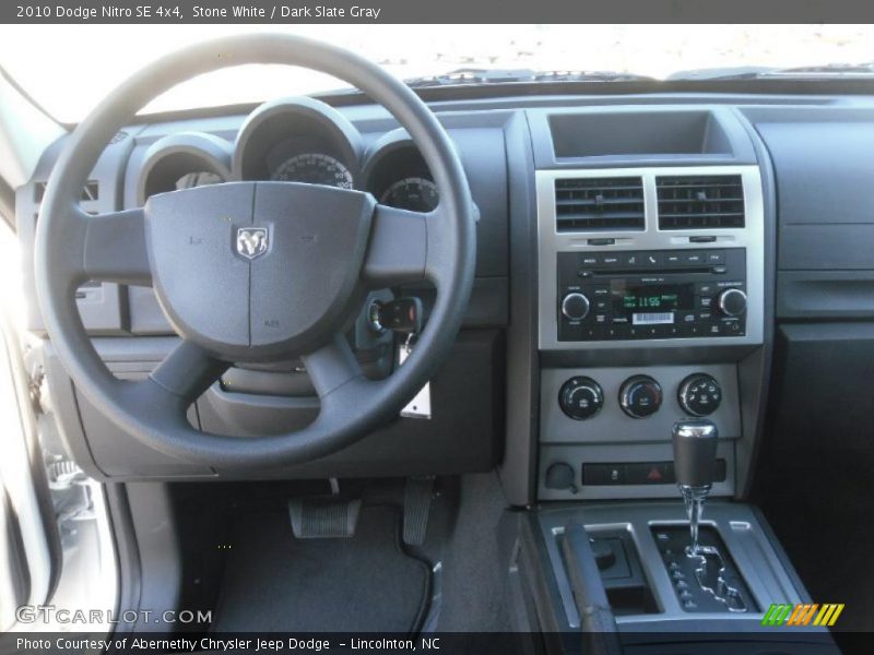 Stone White / Dark Slate Gray 2010 Dodge Nitro SE 4x4
