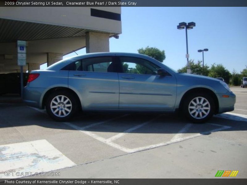 Clearwater Blue Pearl / Dark Slate Gray 2009 Chrysler Sebring LX Sedan