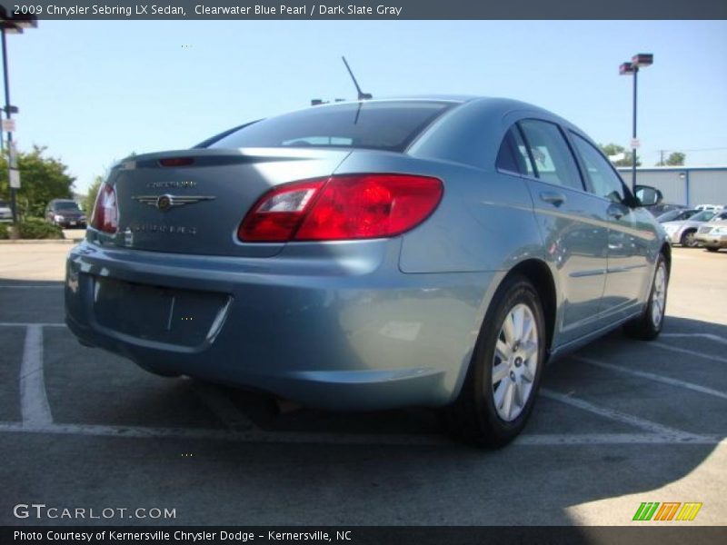 Clearwater Blue Pearl / Dark Slate Gray 2009 Chrysler Sebring LX Sedan