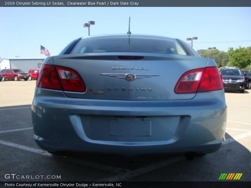 Clearwater Blue Pearl / Dark Slate Gray 2009 Chrysler Sebring LX Sedan