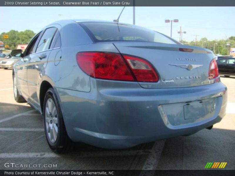 Clearwater Blue Pearl / Dark Slate Gray 2009 Chrysler Sebring LX Sedan