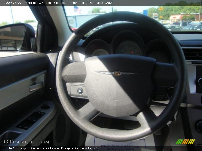 Clearwater Blue Pearl / Dark Slate Gray 2009 Chrysler Sebring LX Sedan