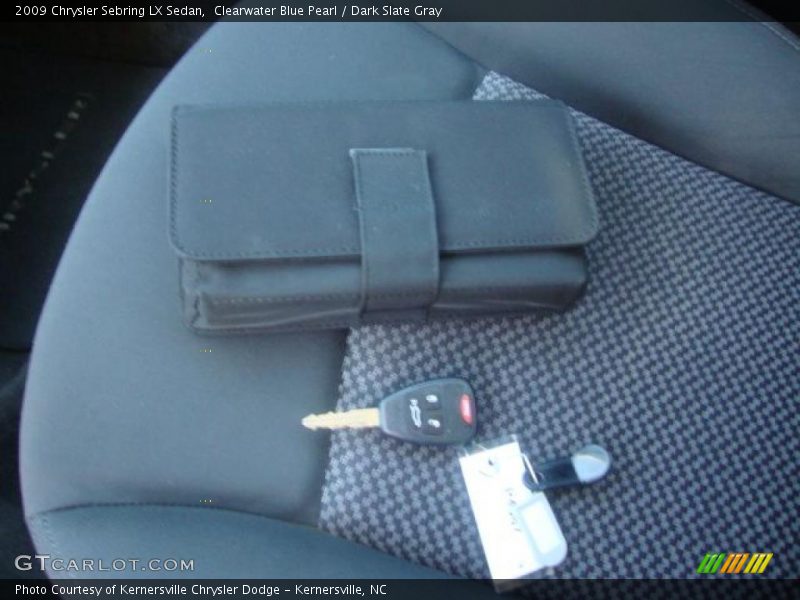 Clearwater Blue Pearl / Dark Slate Gray 2009 Chrysler Sebring LX Sedan