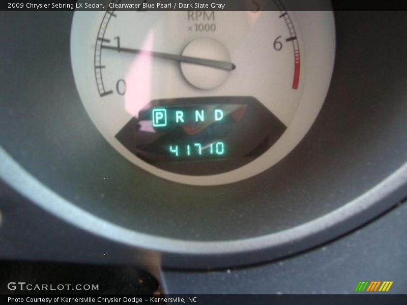 Clearwater Blue Pearl / Dark Slate Gray 2009 Chrysler Sebring LX Sedan