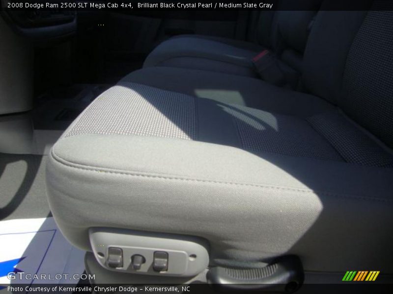 Brilliant Black Crystal Pearl / Medium Slate Gray 2008 Dodge Ram 2500 SLT Mega Cab 4x4