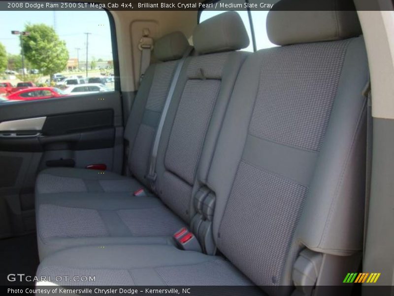 Brilliant Black Crystal Pearl / Medium Slate Gray 2008 Dodge Ram 2500 SLT Mega Cab 4x4