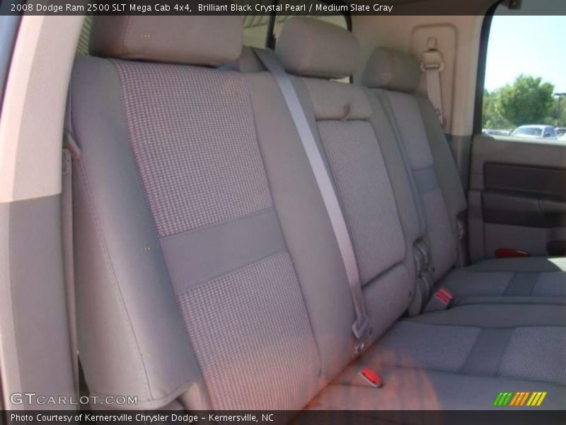 Brilliant Black Crystal Pearl / Medium Slate Gray 2008 Dodge Ram 2500 SLT Mega Cab 4x4