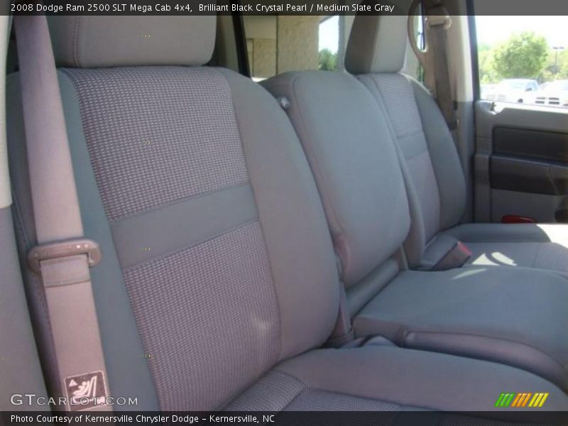 Brilliant Black Crystal Pearl / Medium Slate Gray 2008 Dodge Ram 2500 SLT Mega Cab 4x4