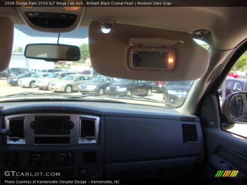 Brilliant Black Crystal Pearl / Medium Slate Gray 2008 Dodge Ram 2500 SLT Mega Cab 4x4
