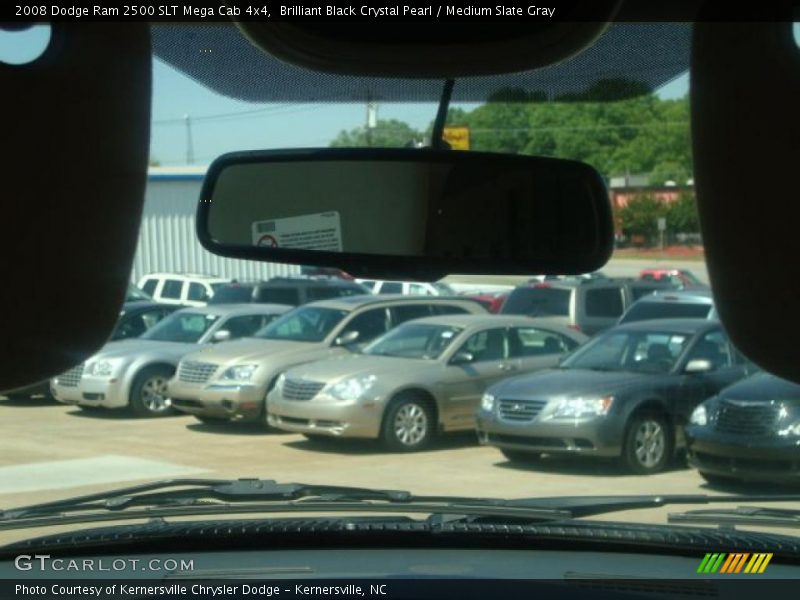 Brilliant Black Crystal Pearl / Medium Slate Gray 2008 Dodge Ram 2500 SLT Mega Cab 4x4