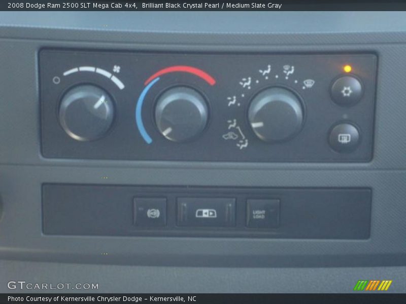 Brilliant Black Crystal Pearl / Medium Slate Gray 2008 Dodge Ram 2500 SLT Mega Cab 4x4