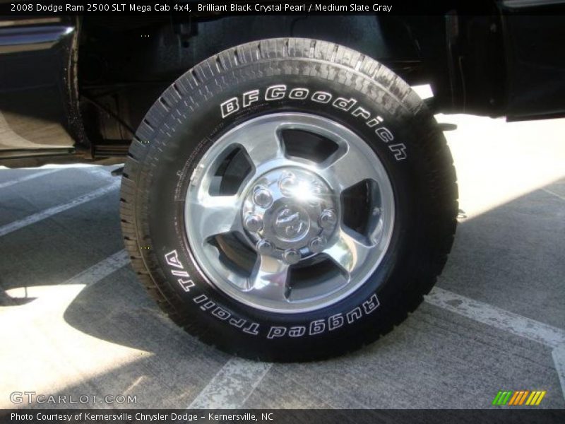 Brilliant Black Crystal Pearl / Medium Slate Gray 2008 Dodge Ram 2500 SLT Mega Cab 4x4