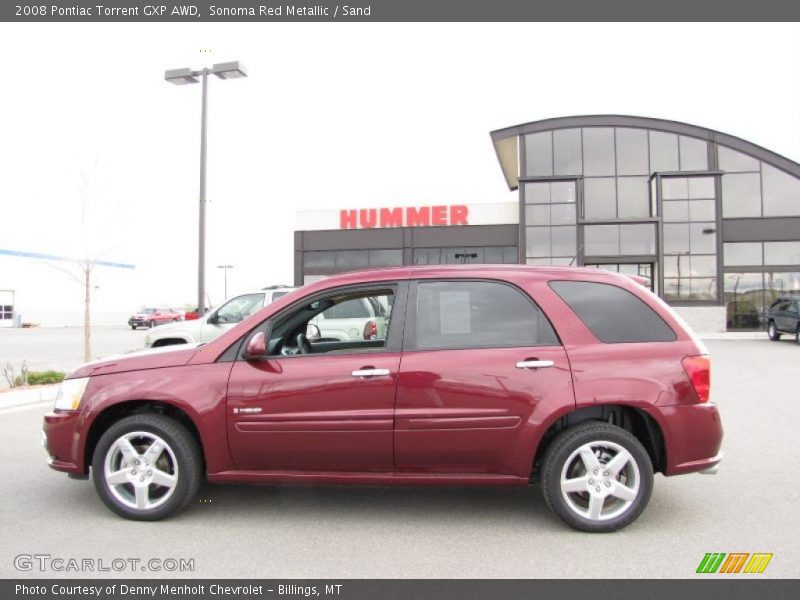 Sonoma Red Metallic / Sand 2008 Pontiac Torrent GXP AWD
