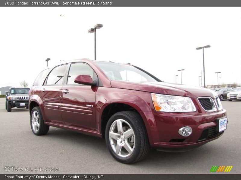 Sonoma Red Metallic / Sand 2008 Pontiac Torrent GXP AWD