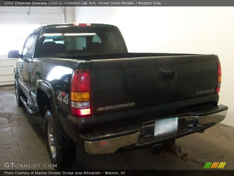 Forest Green Metallic / Medium Gray 2002 Chevrolet Silverado 2500 LS Extended Cab 4x4