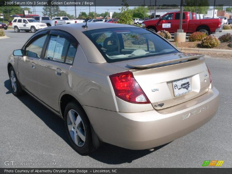 Golden Cashmere / Beige 2006 Saturn ION 3 Sedan