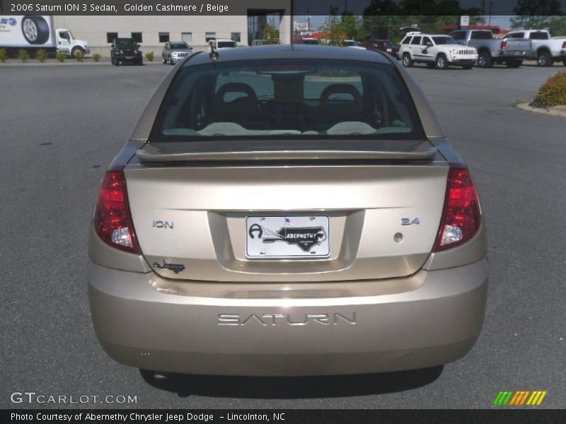 Golden Cashmere / Beige 2006 Saturn ION 3 Sedan