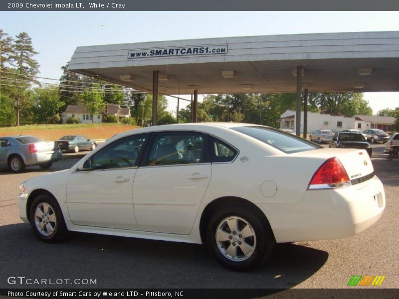 White / Gray 2009 Chevrolet Impala LT