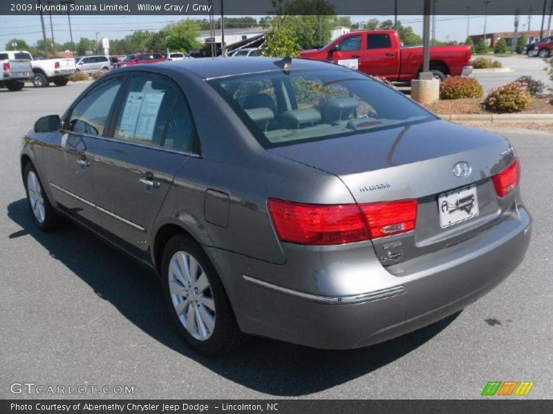 Willow Gray / Gray 2009 Hyundai Sonata Limited