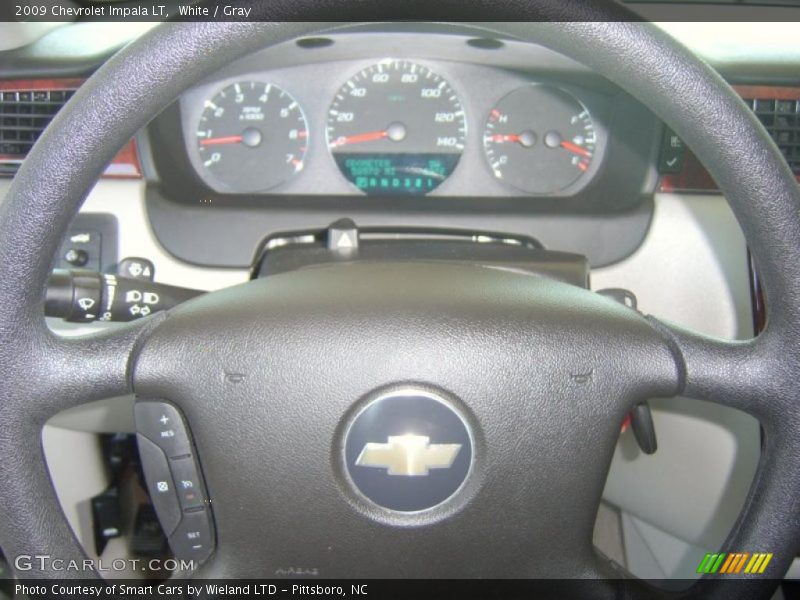 White / Gray 2009 Chevrolet Impala LT