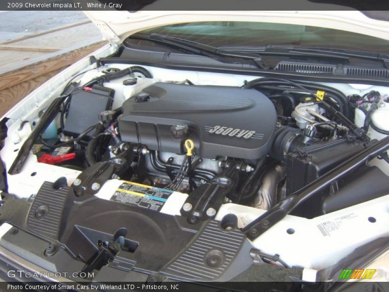White / Gray 2009 Chevrolet Impala LT