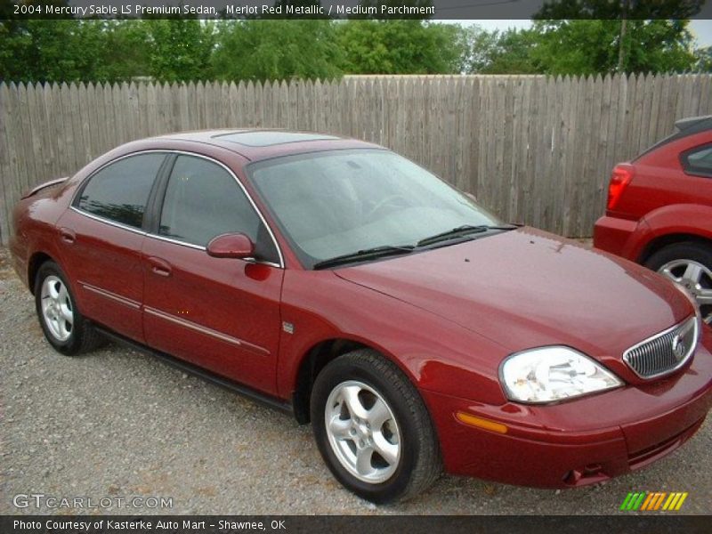 Merlot Red Metallic / Medium Parchment 2004 Mercury Sable LS Premium Sedan