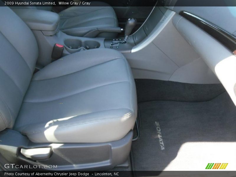 Willow Gray / Gray 2009 Hyundai Sonata Limited