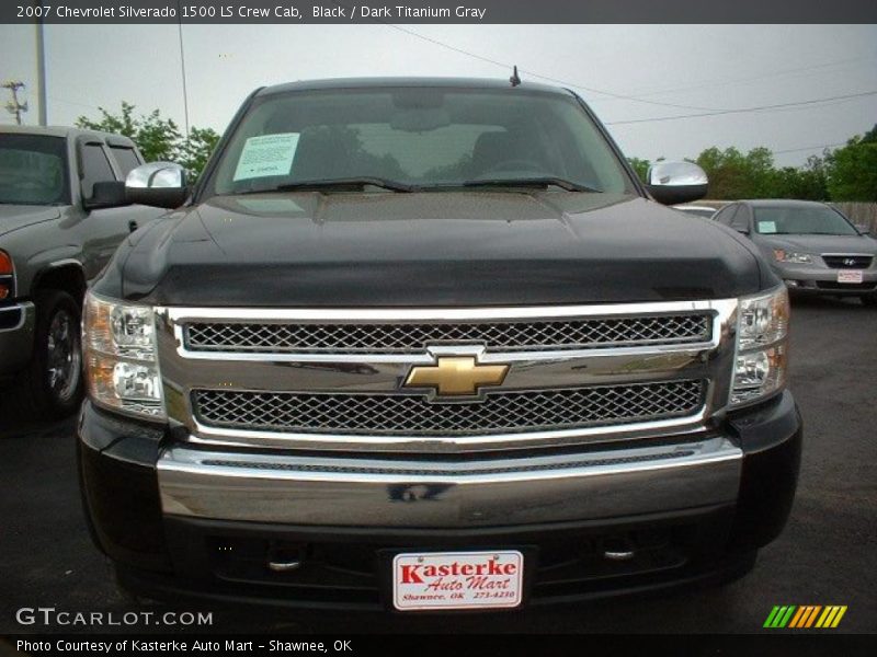 Black / Dark Titanium Gray 2007 Chevrolet Silverado 1500 LS Crew Cab