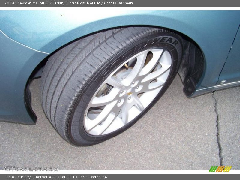Silver Moss Metallic / Cocoa/Cashmere 2009 Chevrolet Malibu LTZ Sedan
