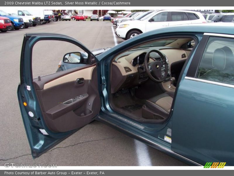 Silver Moss Metallic / Cocoa/Cashmere 2009 Chevrolet Malibu LTZ Sedan