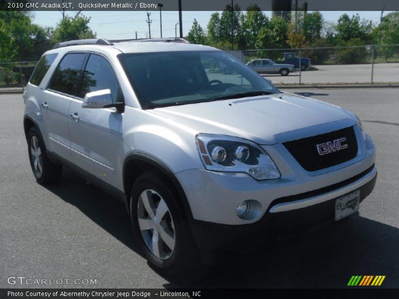 Quicksilver Metallic / Ebony 2010 GMC Acadia SLT