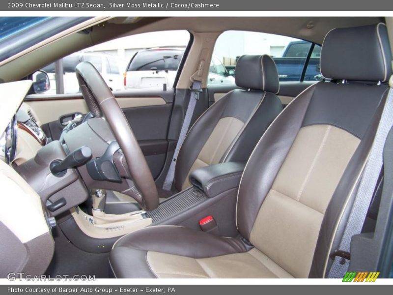 Silver Moss Metallic / Cocoa/Cashmere 2009 Chevrolet Malibu LTZ Sedan