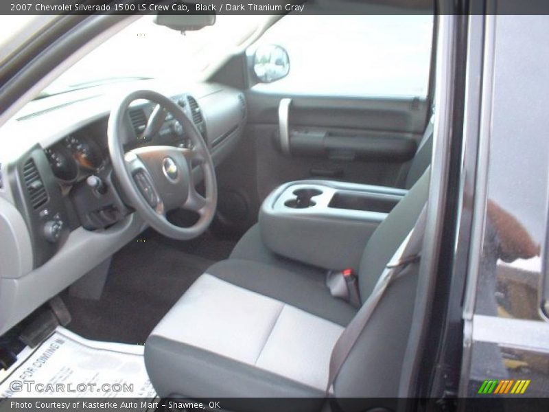 Black / Dark Titanium Gray 2007 Chevrolet Silverado 1500 LS Crew Cab