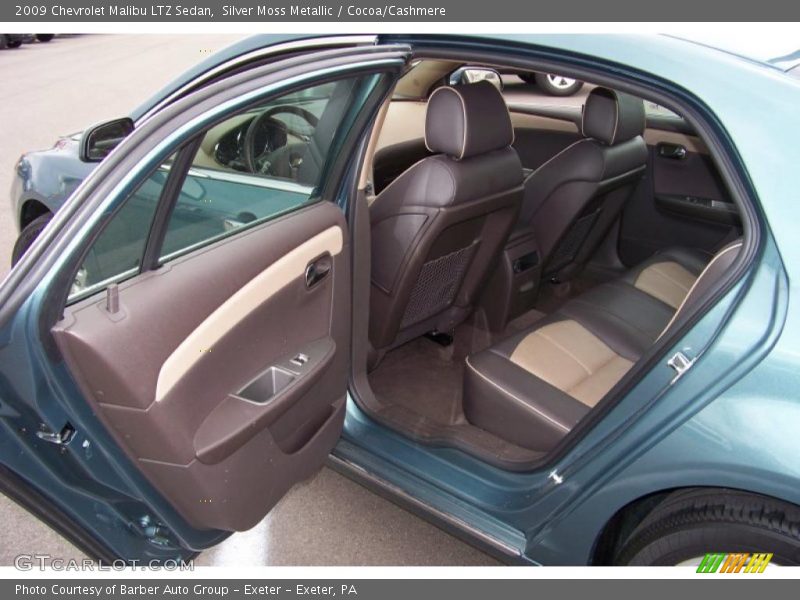 Silver Moss Metallic / Cocoa/Cashmere 2009 Chevrolet Malibu LTZ Sedan