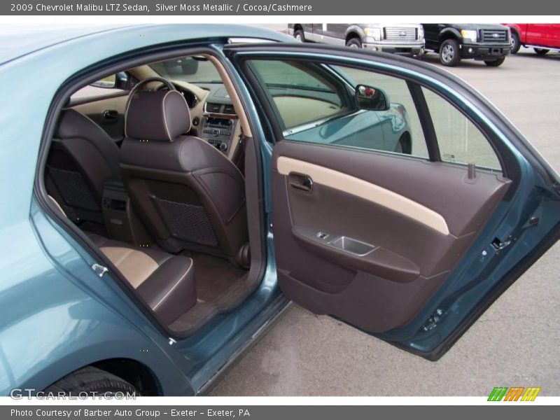 Silver Moss Metallic / Cocoa/Cashmere 2009 Chevrolet Malibu LTZ Sedan