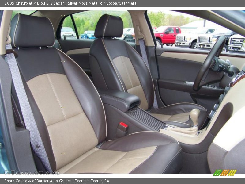 Silver Moss Metallic / Cocoa/Cashmere 2009 Chevrolet Malibu LTZ Sedan