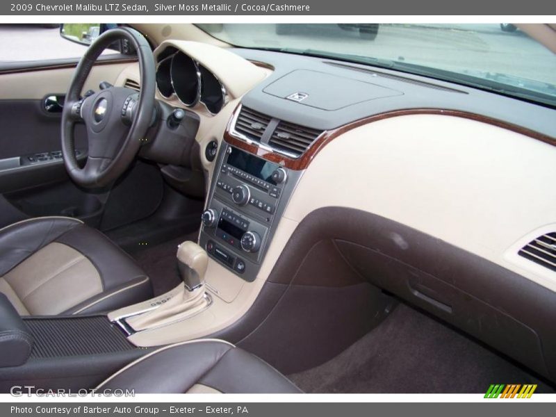 Silver Moss Metallic / Cocoa/Cashmere 2009 Chevrolet Malibu LTZ Sedan