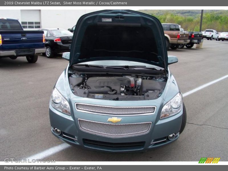 Silver Moss Metallic / Cocoa/Cashmere 2009 Chevrolet Malibu LTZ Sedan