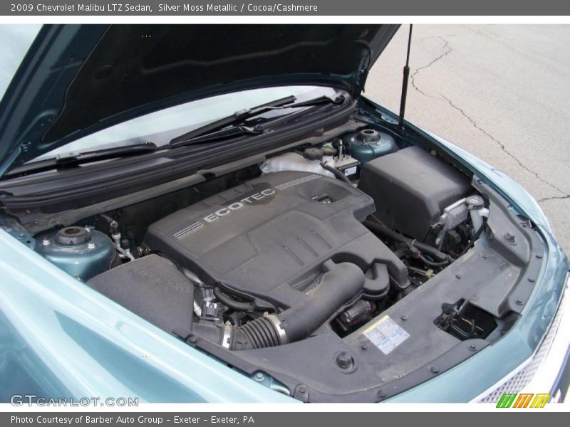 Silver Moss Metallic / Cocoa/Cashmere 2009 Chevrolet Malibu LTZ Sedan