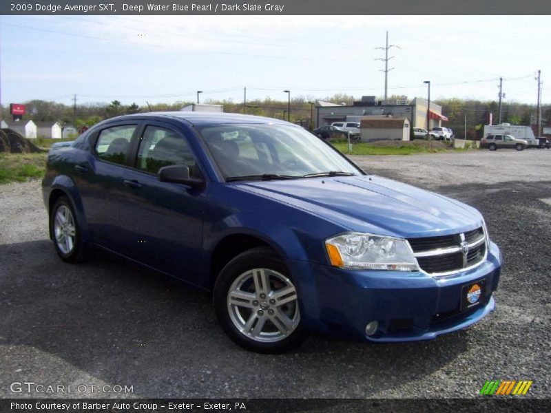 Deep Water Blue Pearl / Dark Slate Gray 2009 Dodge Avenger SXT