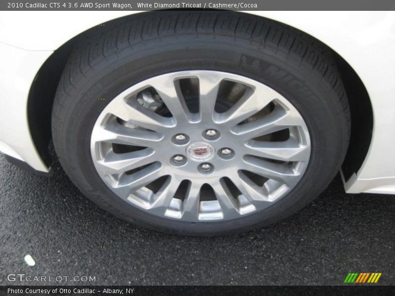 White Diamond Tricoat / Cashmere/Cocoa 2010 Cadillac CTS 4 3.6 AWD Sport Wagon